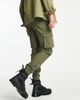 ONLY & SONS Only & Sons slim fit cargo pants with cuffed bottom in khaki-Green - 2