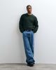 ONLY & SONS ONLY & SONS soft touch light knit sweater in dark green - 2