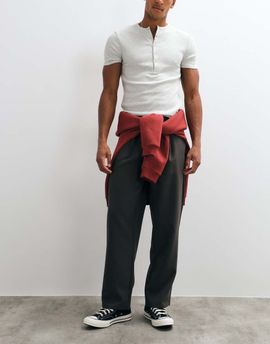 ONLY & SONS ONLY & SONS straight fit trouser in deep gray