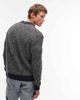 ONLY & SONS ONLY & SONS structured knit sweater with contrast collar in navy - 3