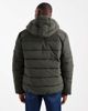 ONLY & SONS ONLY & SONS waterproof hooded puffer coat in dark gray brown - 3