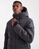 ONLY & SONS ONLY & SONS waterproof longline puffer coat with hood in gray - 4