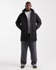 ONLY & SONS ONLY & SONS waterproof longline puffer jacket with hood in black - 2