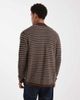 ONLY & SONS ONLY & SONS zip through crochet knit with pocket in navy & brown - 4