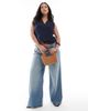 Only Curve ONLY Curve asymmetric detail vest in navy - 3