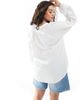 Only Curve ONLY Curve cheesecloth v neck blouse in white - 4