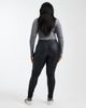 Only Curve Only Curve coated skinny jeans in black - 3