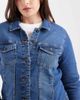 Only Curve Only Curve denim jacket in mid blue wash - 3