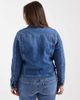 Only Curve Only Curve denim jacket in mid blue wash - 4