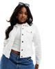 Only Curve Only Curve denim jacket in white - 1