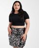 Only Curve ONLY Curve disc sequin mini skirt in gunmetal-Gray - 2
