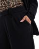 Only Curve ONLY Curve double button wide leg pants in black - 3