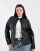 Only Curve Only Curve faux leather jacket in black - 1
