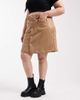 Only Curve ONLY Curve faux suede mini skirt in warm brown - 2