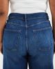 Only Curve ONLY Curve Gianna tie waist straight leg jeans in dark blue - 2