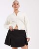 Only Curve ONLY Curve high rise pleated mini skort in black - 1