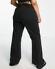 Only Curve ONLY Curve high waisted flare pants in black - 2