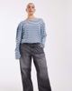 Only Curve ONLY Curve Juicy high rise wide leg jeans in dark gray - 1