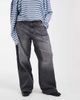 Only Curve ONLY Curve Juicy high rise wide leg jeans in dark gray - 2