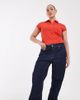 Only Curve ONLY Curve Juicy high rise wide leg jeans in rinsed dark blue - 1