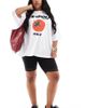 Only Curve ONLY Curve lace trim legging shorts in black - 1