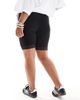 Only Curve ONLY Curve lace trim legging shorts in black - 2