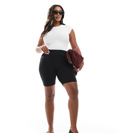Only Curve ONLY Curve legging shorts in black