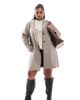 Only Curve ONLY Curve longline coat in beige-Neutral - 1