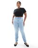 Only Curve ONLY Curve push-up skinny jeans in light blue - 2