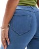 Only Curve ONLY Curve push-up skinny jeans in mid blue - 2