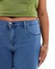 Only Curve ONLY Curve push-up skinny jeans in mid blue - 4