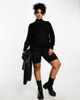 Only Curve Only Curve roll neck sweater in black - 3