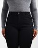 Only Curve ONLY Curve Sally high waisted flare jeans in black - 4
