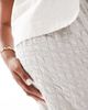Only Curve ONLY Curve seersucker wide leg pants in ice gray - 3