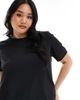 Only Curve Only Curve short sleeve blouse in black - 2