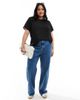 Only Curve Only Curve short sleeve blouse in black - 3
