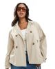 Only Curve ONLY Curve short trench coat in beige-Neutral - 1