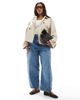 Only Curve ONLY Curve short trench coat in beige-Neutral - 2