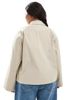Only Curve ONLY Curve short trench coat in beige-Neutral - 4