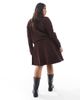 Only Curve ONLY Curve skater mini skirt in burgundy - part of a set-Red - 3