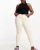 Only Curve Only Curve skinny jeans in ecru-White - 1