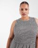 Only Curve ONLY Curve smock midaxi dress in black gingham - 3