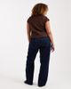 Only Curve ONLY Curve Snow high waist wide leg jeans in dark blue - 2