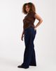 Only Curve ONLY Curve Snow high waist wide leg jeans in dark blue - 3