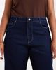 Only Curve ONLY Curve Snow high waist wide leg jeans in dark blue - 4
