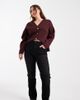 Only Curve Only Curve straight leg jeans in washed black - 1