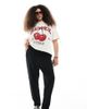 Only Curve Only Curve straight leg pants in black - 1