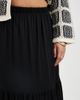Only Curve ONLY Curve tiered maxi skirt in black - 4