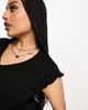 Only Curve Only Curve tiered mini dress in black - 2