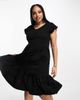Only Curve Only Curve tiered mini dress in black - 4